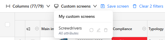 screen settings menu